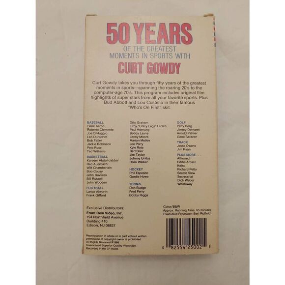 Greatest Sports Legends 50 Years of the Greatest Moments in Sports with CURT GOW - Picture 2 of 3